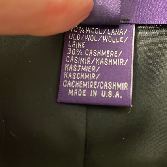 RALPH LAUREN VINTAGE PURPLE LABEL black and white houndstooth blazer🏇 - Picture 9 of 9